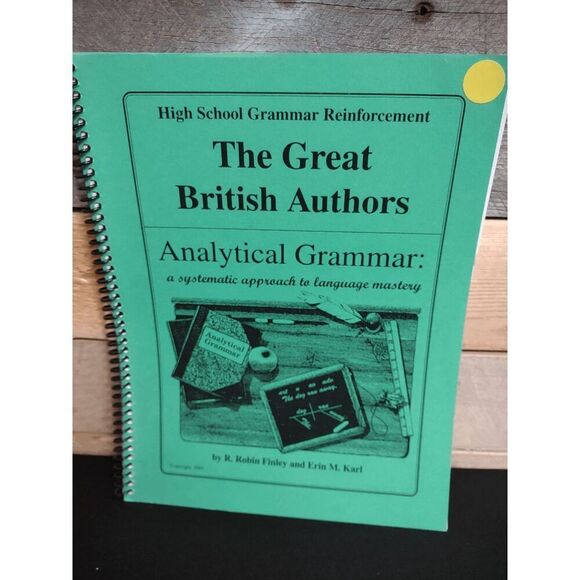 The Great British Authors Analytical Grammar 2007 by Robin Finley - Picture 1 of 2
